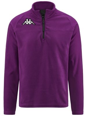 6CENTO 687B - Fleece - Jumper - Unisex - VIOLET PURPLE SUNSET-BLACK