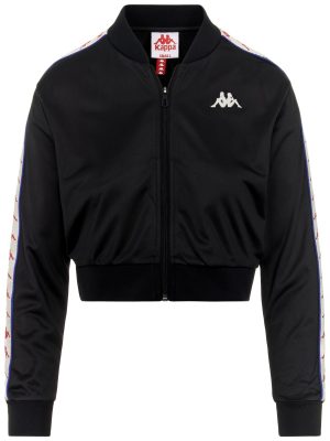 222 BANDA ASBER - Fleece - Jacket - Woman - BLACK-WHITE ANTIQUE-BLUE ROYAL