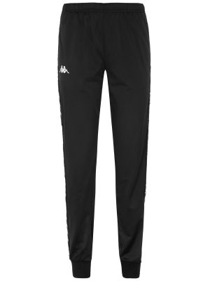 222 BANDA    WRASTORIA SLIM - Pants - Sport Trousers - Woman - BLACK-BLACK-WHITE