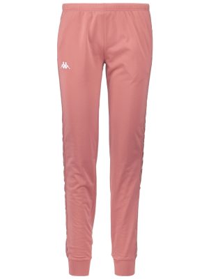 222 BANDA    WRASTORIA SLIM - Pants - Sport Trousers - Woman - PINK BROWN CAMEO-WHITE