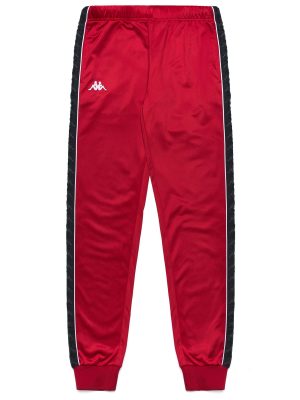 222 BANDA    WRASTORIA SLIM - Pants - Sport Trousers - Woman - RED RACING-BLACK-WHITE