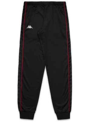 222 BANDA    WRASTORIA SLIM - Pants - Sport Trousers - Woman - BLACK-RED RACING-WHITE