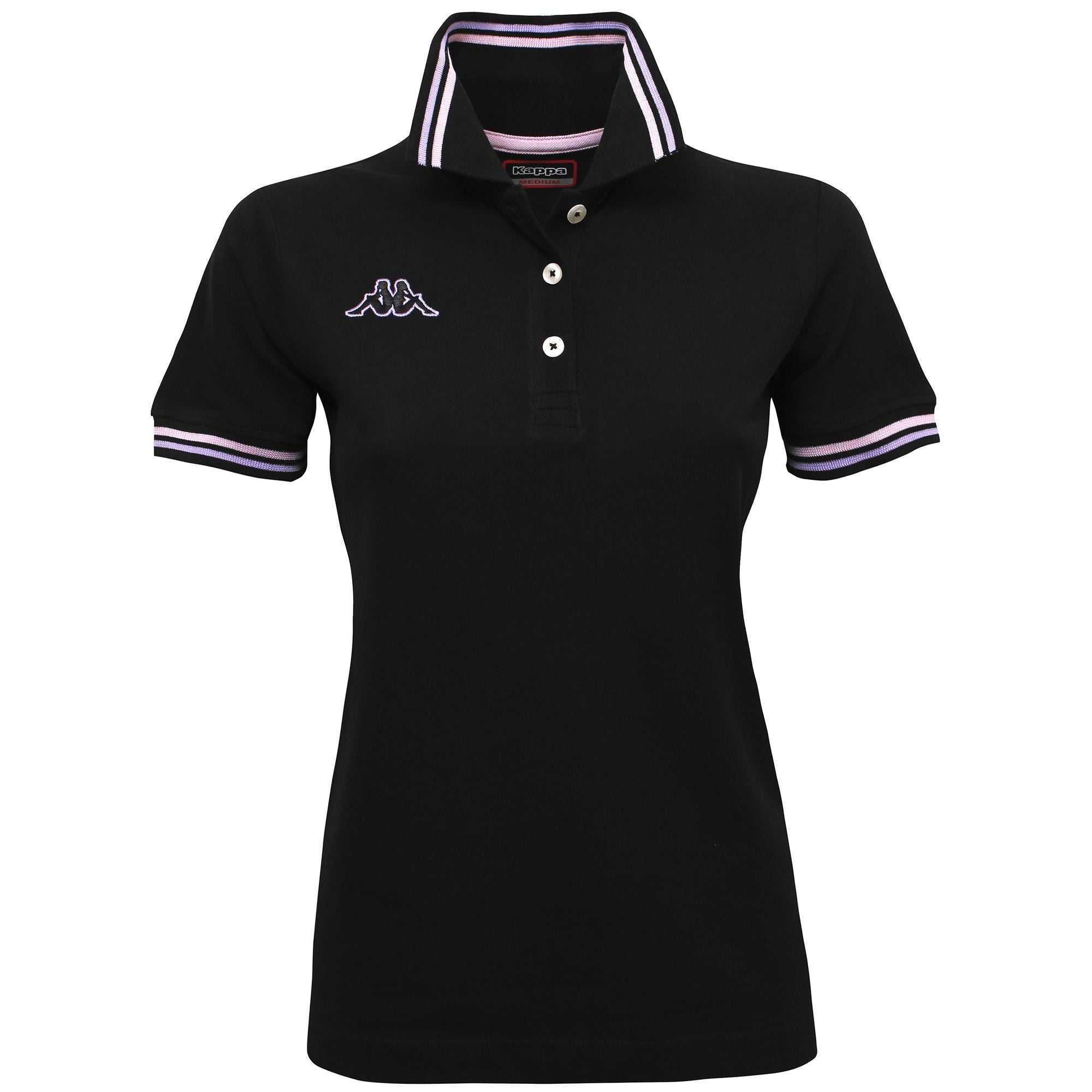 LOGO MALTAX WSS SLIM - Polo Shirts - Polo - Woman - BLACK-PINK FRAGRANT-VIOLET LILLA