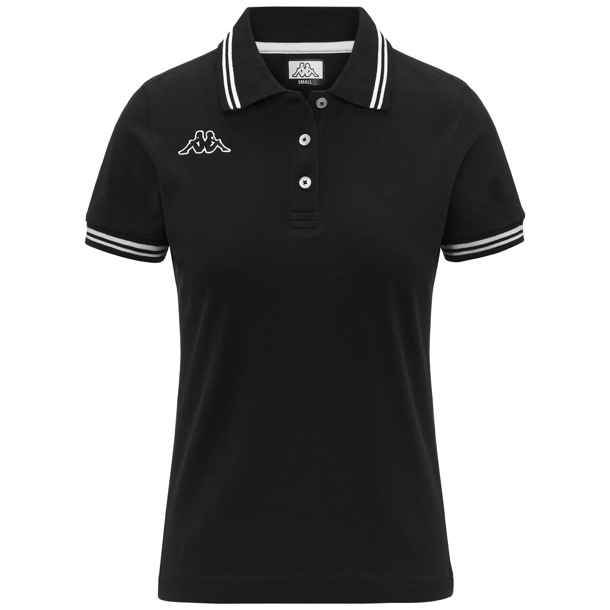 LOGO MALTAX WSS SLIM - Polo Shirts - Polo - Woman - BLACK-WHITE