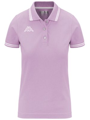 LOGO   MALTAX WSS SLIM - Polo Shirts - Polo - Woman - PINK FRAGRANT-WHITE