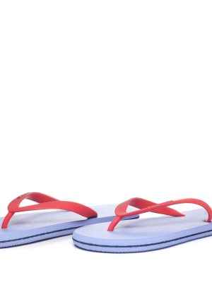 LOGO  MOKER - Flip-Flops - Thongs - Unisex - BLUE LT-FUCHSIA