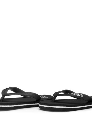 LOGO MOKER KID - Flip-Flops - Thongs - Kid unisex - BLACK-WHITE