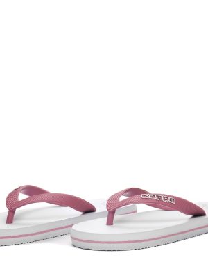 LOGO MOKER KID - Flip-Flops - Thongs - Kid unisex - WHITE-PINK