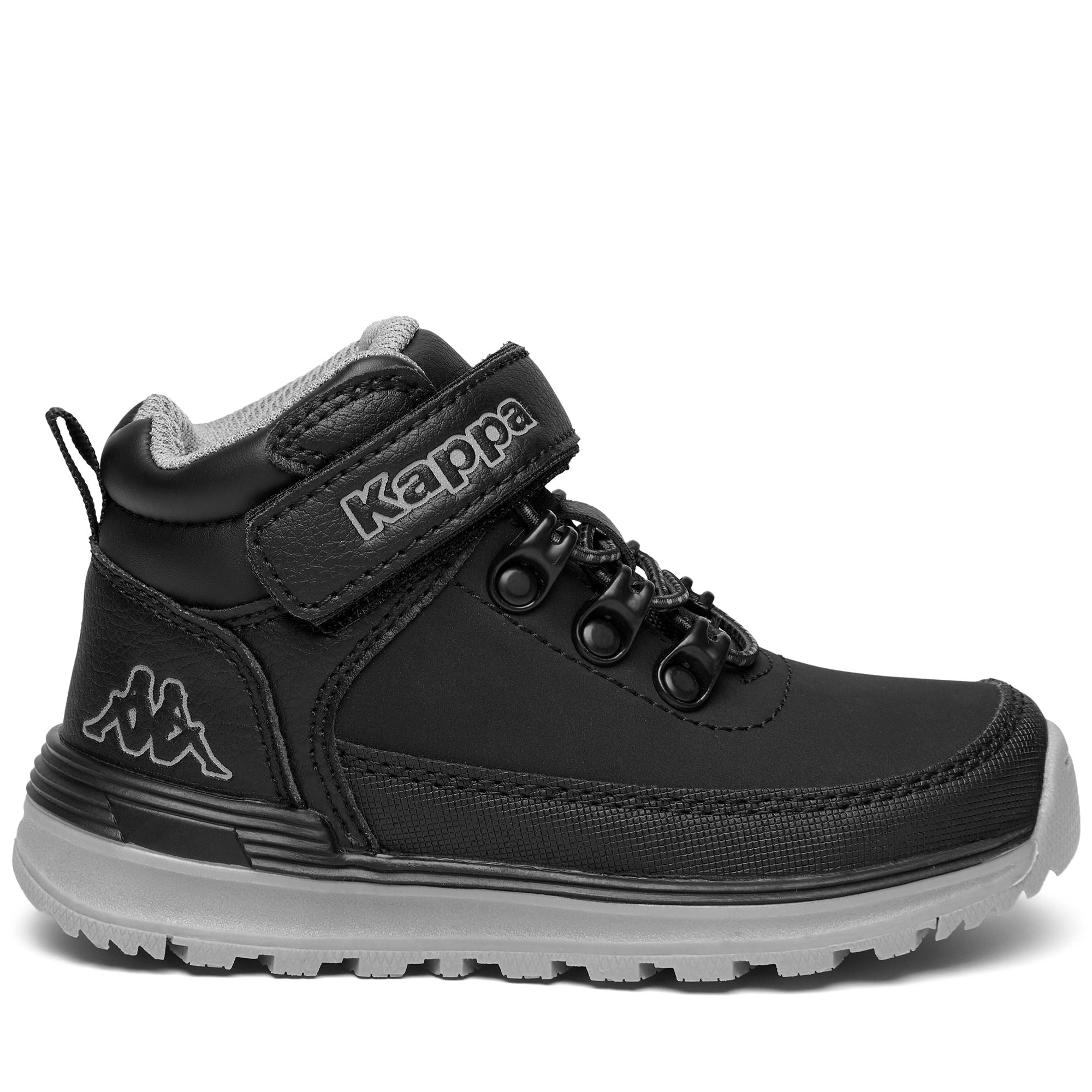 LOGO MONSI MD EV KID - Ankle Boots - Laced - Kid unisex - BLACK-GREY BISE - Image 2