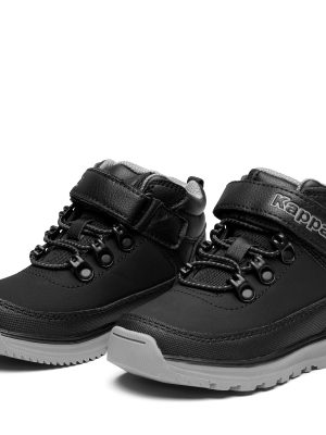 LOGO MONSI MD EV KID - Ankle Boots - Laced - Kid unisex - BLACK-GREY BISE