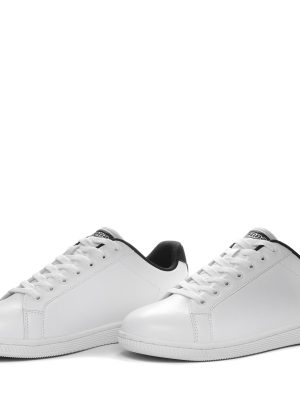 LOGO  GALTER 5 - Sneakers - Low Cut - Unisex - WHITE-BLACK