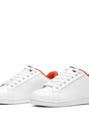 LOGO  GALTER 5 - Sneakers - Low Cut - Unisex - WHITE-ORANGE DK