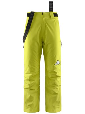 6CENTO 664 - Pants - Sport Trousers - Man - GREEN LIME-BLACK