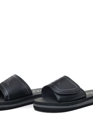 LOGO GALEA - Flip-Flops - Stripe - Man - BLACK-GREY DK