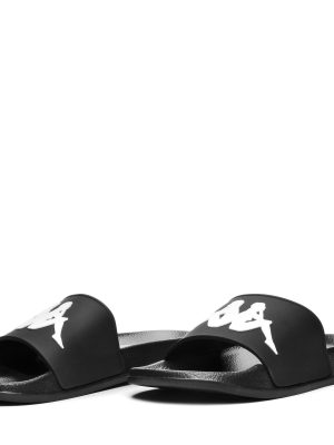 CAIUS 1 - Flip-Flops - Stripe - Unisex - BLACK-WHITE