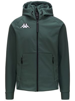 6CENTO  687K - Fleece - Jacket - Man - GREEN DK FOREST-BLACK