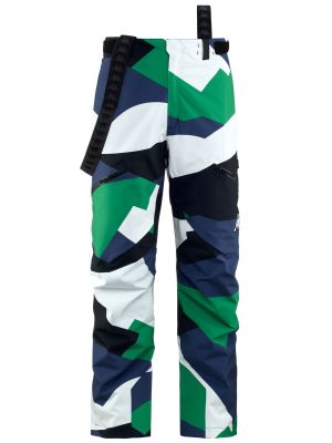 6CENTO 622P - Pants - Sport Trousers - Man - GRAPHIC BLUE DK-GREEN-BLUE FIORD-WHITE
