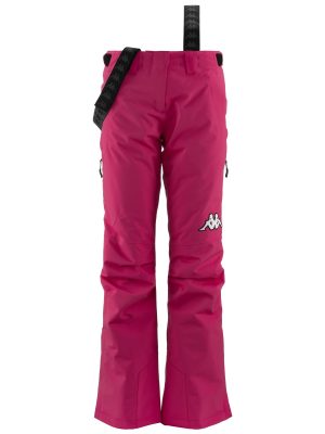 6CENTO 665P - Pants - Sport Trousers - Woman - FUCHSIA PURPLE-BLACK