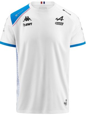 ABOLIM ALPINE F1 - Active Jerseys - Shirt - Man - WHITE-LIQUID BLUE
