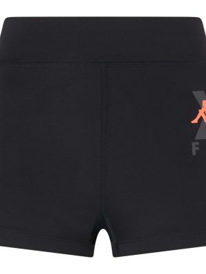 KOMBAT   WKT ESCAME - Shorts - Sport  Shorts - Woman - BLACK-NEON CORAL