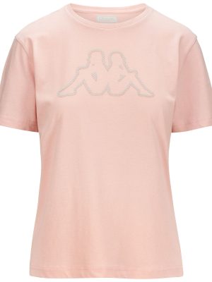 LOGO FANFA - T-ShirtsTop - T-Shirt - Woman - PINK PEACHSKIN