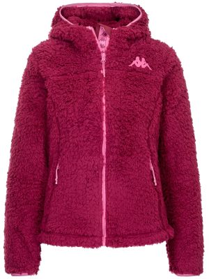 645C - Fleece - Jacket - Woman - Red Plum-Fuchsia Lt