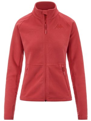 6CENTO 688C - Fleece - Jacket - Woman - RED HIBISCUS