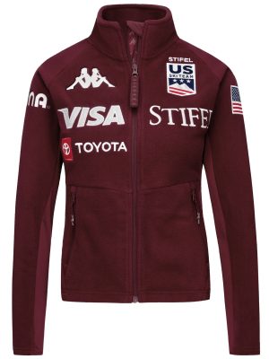 688C US - Fleece - Jacket - Woman - Red Pomegranate