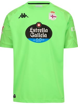 KOMBAT GK 2025 DEPORTIVO - Active Jerseys - Shirt - Man - NEON GREEN-BLACK