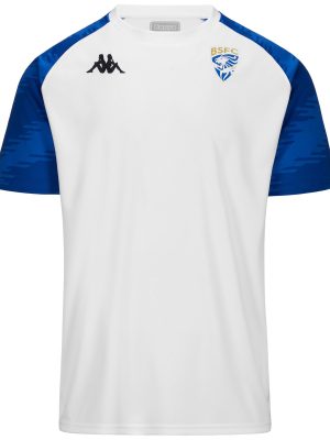 DAVERNO BRESCIA - Active Jerseys - Shirt - Man - WHITE-BLUE SAPPHIRE