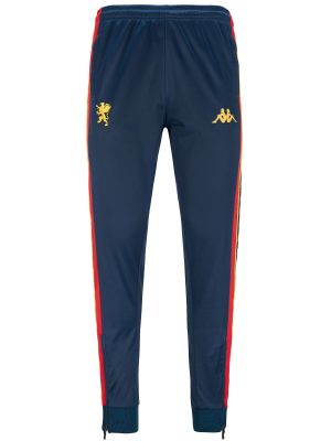 222 BANDA RASTORIAM SLIM GENOA - Pants - Sport Trousers - Man - BLUE DK-RED-YELLOW GOLD