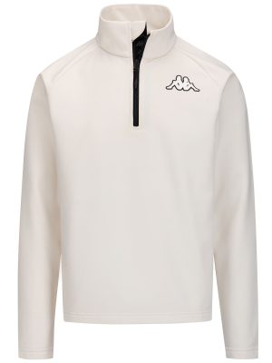 821 - Fleece - Jacket - Unisex - White Coconut-Black