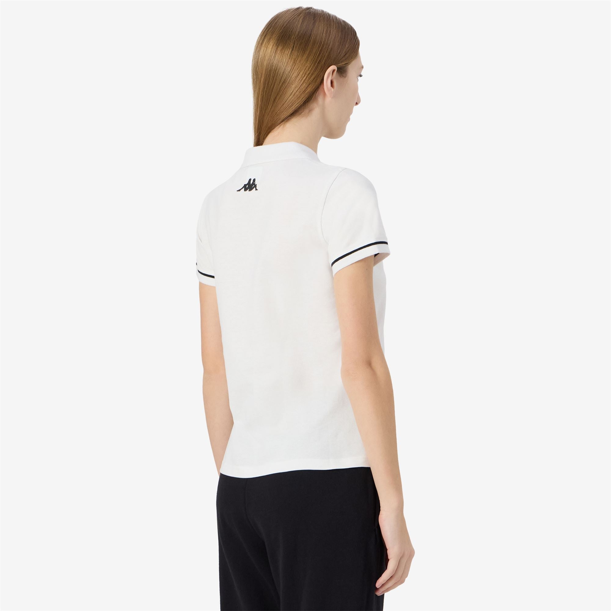 KAPPA4TRAINING BARLA - Polo Shirts - Polo - Woman - WHITE-BLACK - Image 6