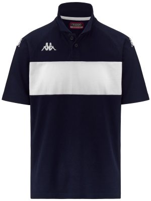 KAPPA4FOOTBALL DIANETTI - Polo Shirts - Polo - Man - BLUE MARINE-WHITE
