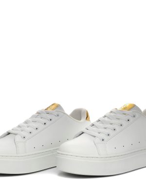 LOGO ISABEL - Sneakers - Low Cut - Woman - WHITE-YELLOW GOLD