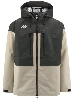 NAATAN - Jackets - Mid - Man - GREEN INK-BEIGE LT-BLACK