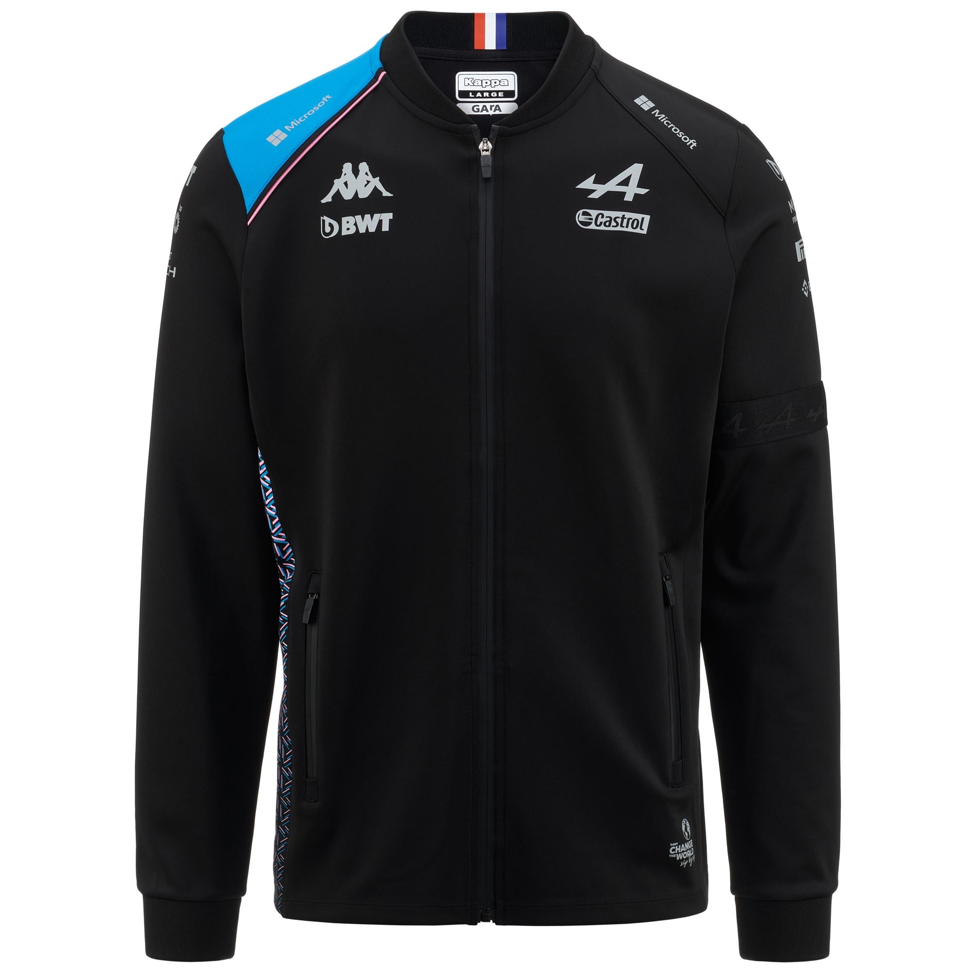 ATRISO ALPINE F1 - Fleece - Jacket - Man - BLACK-LIQUID BLUE