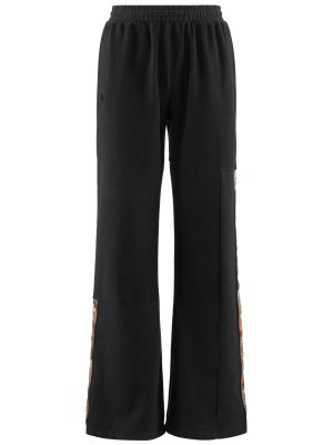 222 BANDA GREGUSKA GRAPHIK TAPE - Pants - Sport Trousers - Woman - GREY COAL-WHITE-BEIGE