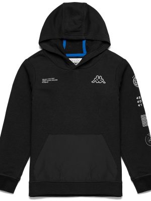 LOGO BASOL KID - Fleece - Jumper - Boy - BLACK-BLUE ROYAL