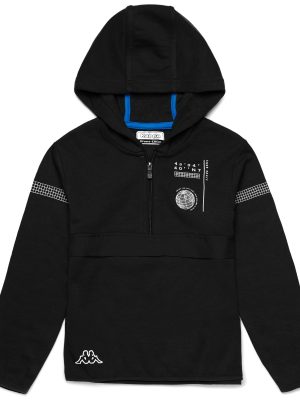 LOGO BALOTI KID - Fleece - Jumper - Boy - BLACK-BLUE ROYAL