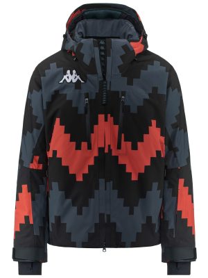 6CENTO 611PG - Jackets - Mid - Man - GREY ASPHALT-BLACK-ORANGE DK GRAPHIC