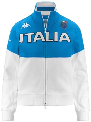 EROI JKT LADY ITALIA FIG - Fleece - Jacket - Woman - AZURE-WHITE