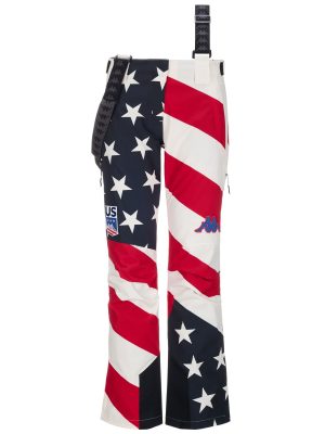 6CENTO 665G US - Pants - Sport Trousers - Woman - BLUE DK NAVY-WHITE MILK-RED-BLUE DK