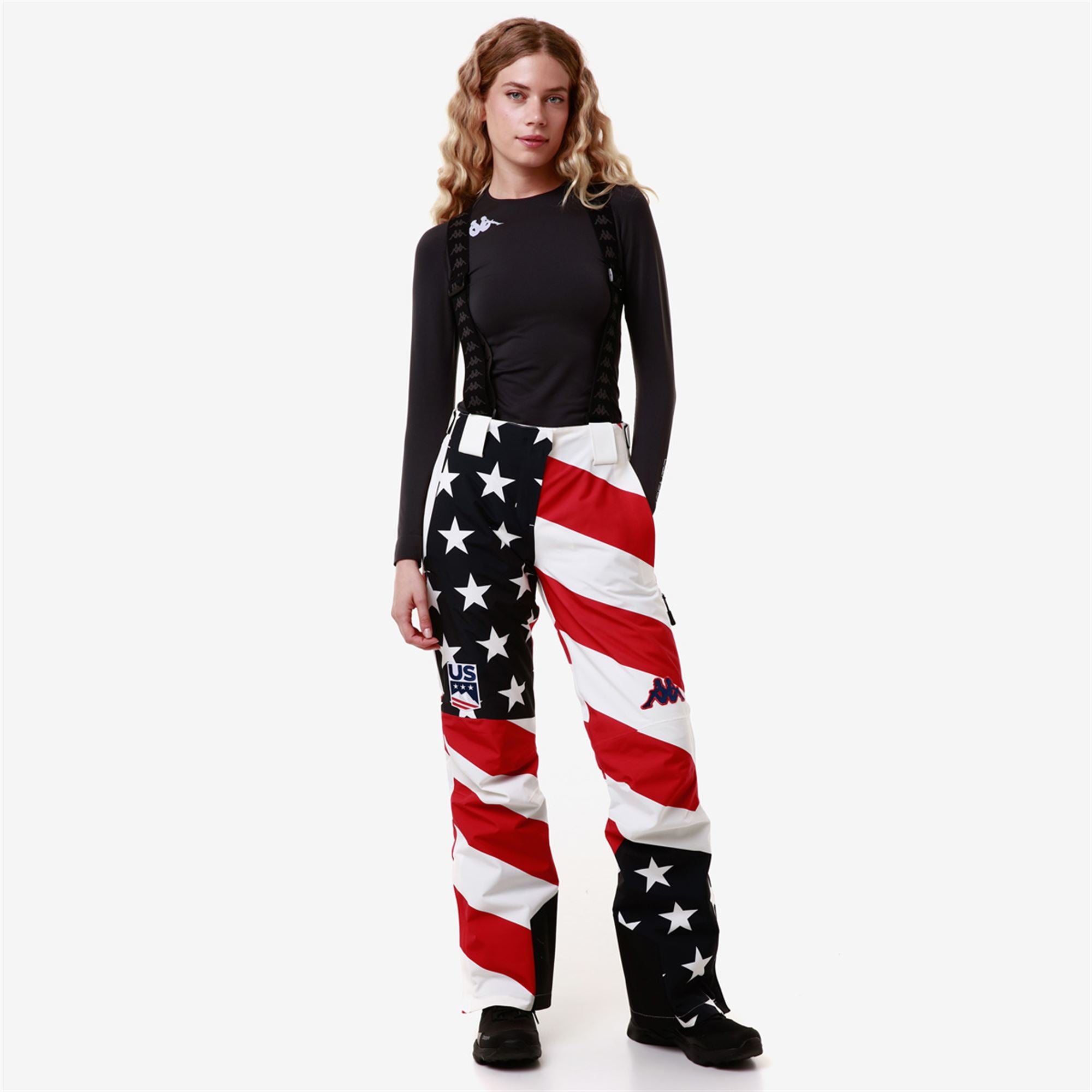 6CENTO 665G US - Pants - Sport Trousers - Woman - BLUE DK NAVY-WHITE MILK-RED-BLUE DK - Image 5