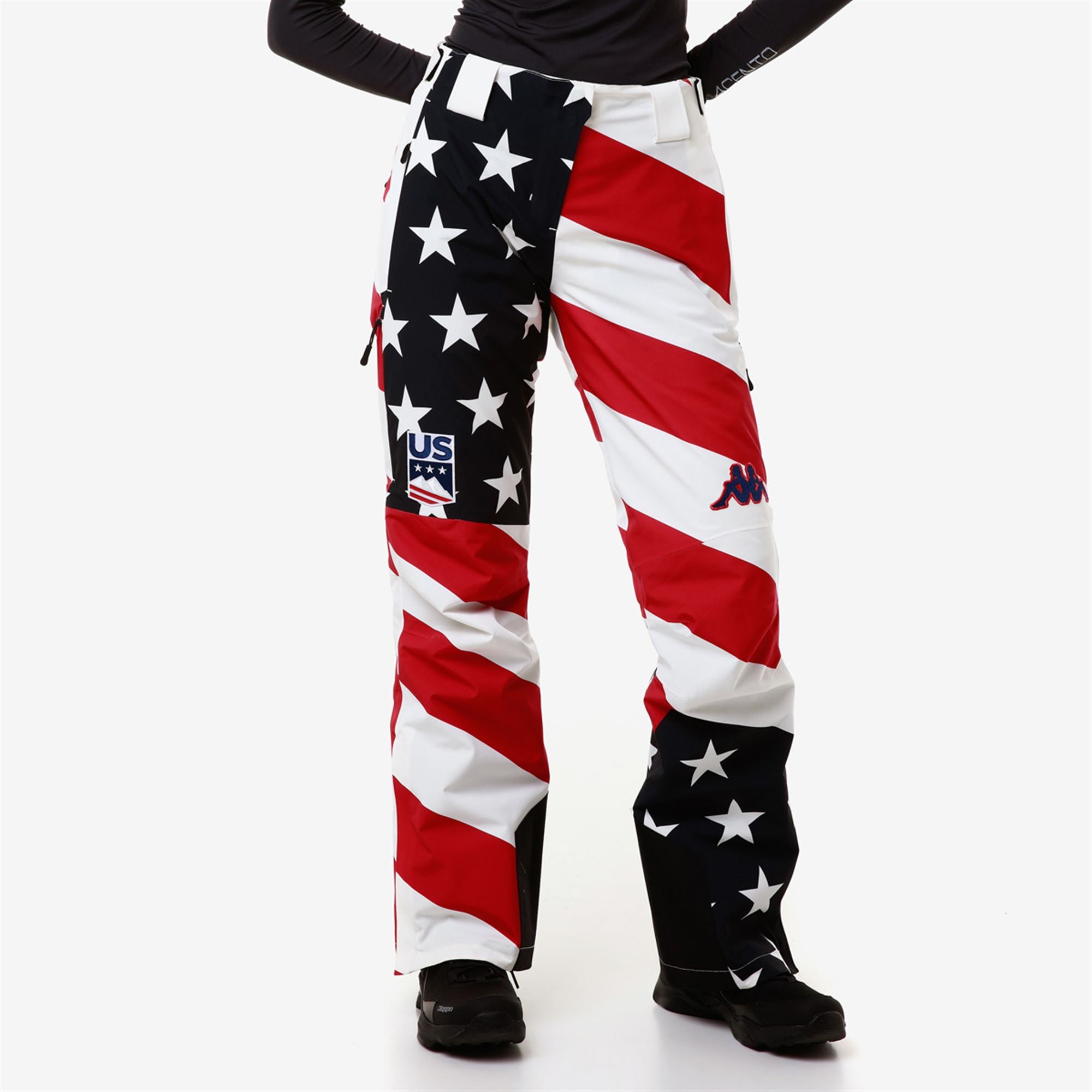 6CENTO 665G US - Pants - Sport Trousers - Woman - BLUE DK NAVY-WHITE MILK-RED-BLUE DK - Image 2