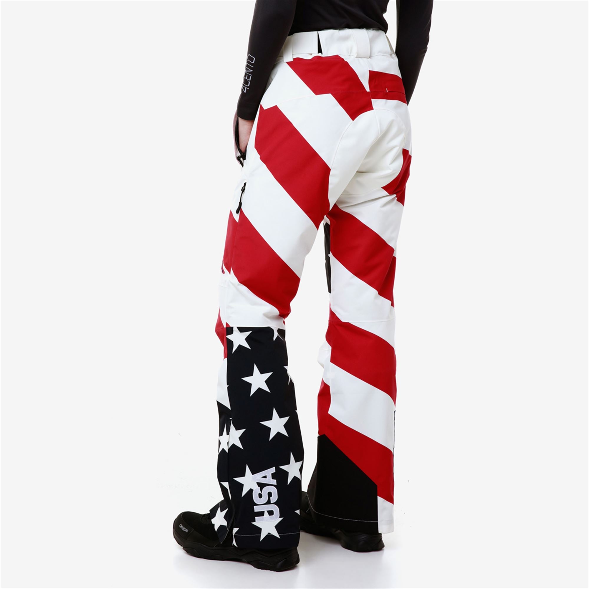 6CENTO 665G US - Pants - Sport Trousers - Woman - BLUE DK NAVY-WHITE MILK-RED-BLUE DK - Image 4