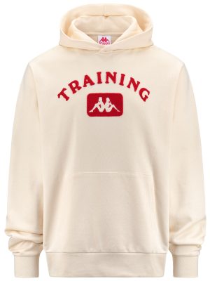 PREMIUM LAKIRA - Fleece - Jumper - Man - WHITE ANTIQUE-RED