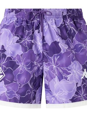 SUPPORTER  COTEY FIORENTINA - Bathing Suits - Swimming Trunks - Man - VIOLET INDIGO-WHITE