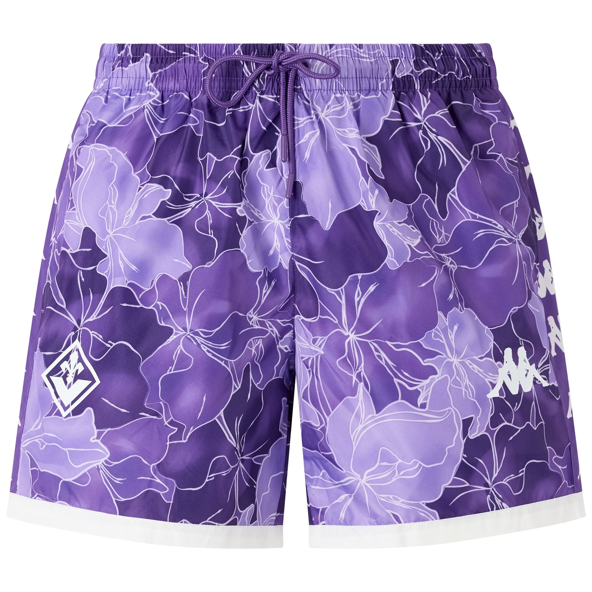 SUPPORTER COTEY FIORENTINA - Bathing Suits - Swimming Trunks - Man - VIOLET INDIGO-WHITE