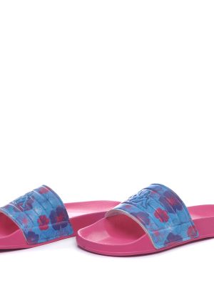 LOGO SARTWOW 2 - Flip-Flops - Stripe - Woman - PINK HOT-BLUE MAUI